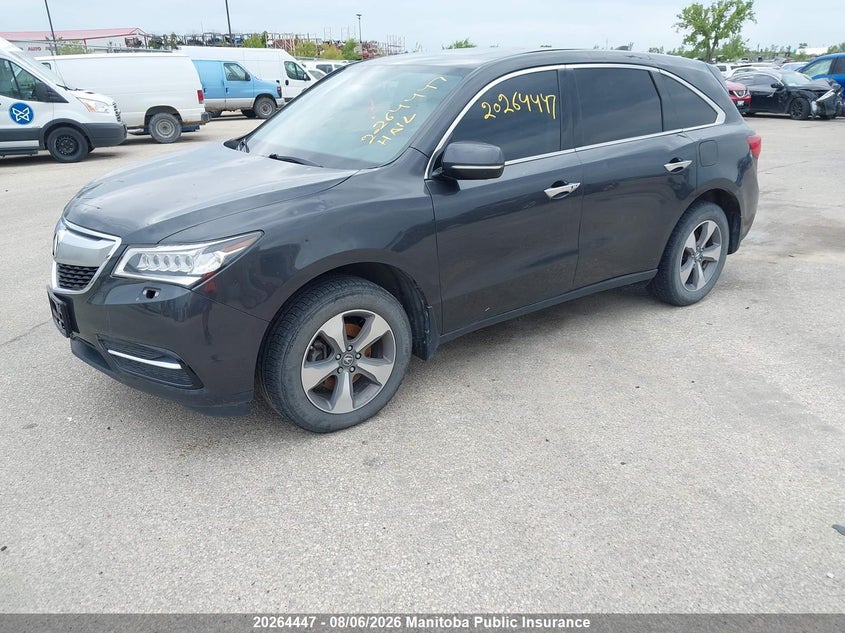 Vin: 5fryd4h27fb503926, lot: 10275431, acura mdx 20152