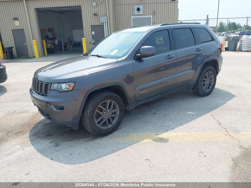 2017 Jeep Grand Cherokee Laredo, Град, IAAI, VIN 1C4RJFAGXHC707619 — фото 2