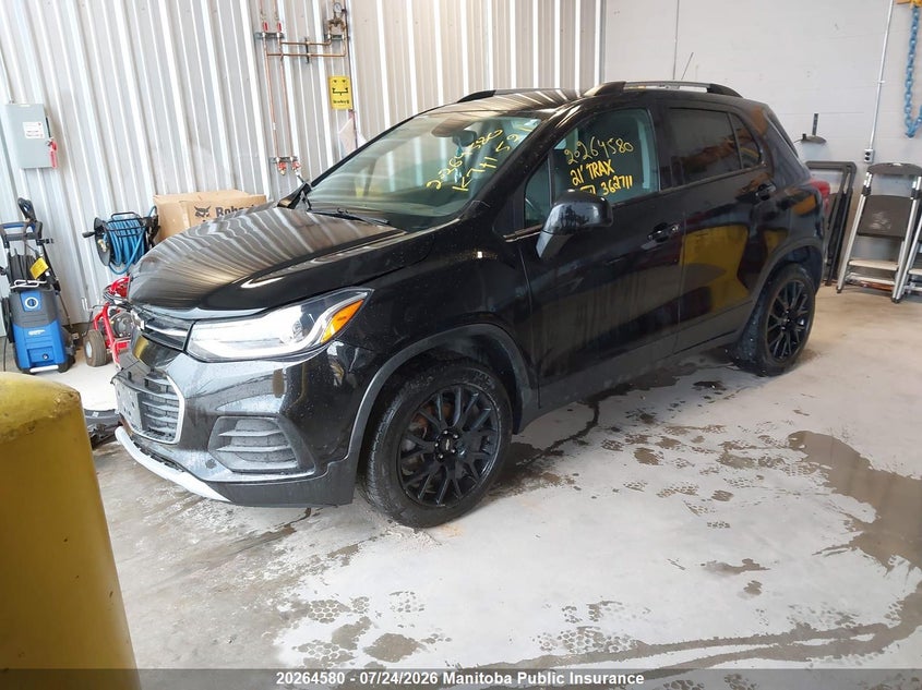 Vin: kl7cjpsm7mb362711, lot: 10275564, chevrolet trax lt 20212