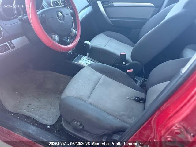 2009 PONTIAC WAVE HATCHBACK 1.6L I4 FI DOHC 16V NF4