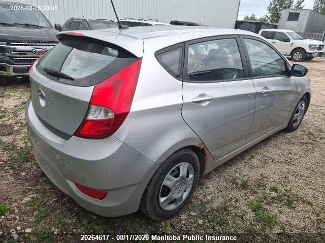 2012 HYUNDAI ACCENT HATCHBACK 1.6L I4 FI DOHC 16V NF4