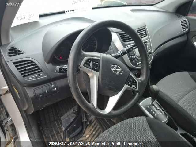 2012 HYUNDAI ACCENT HATCHBACK 1.6L I4 FI DOHC 16V NF4