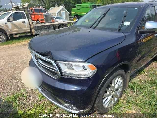 Vin: 1c4rdjdg8gc424429, lot: 10275800, dodge durango limited 20162