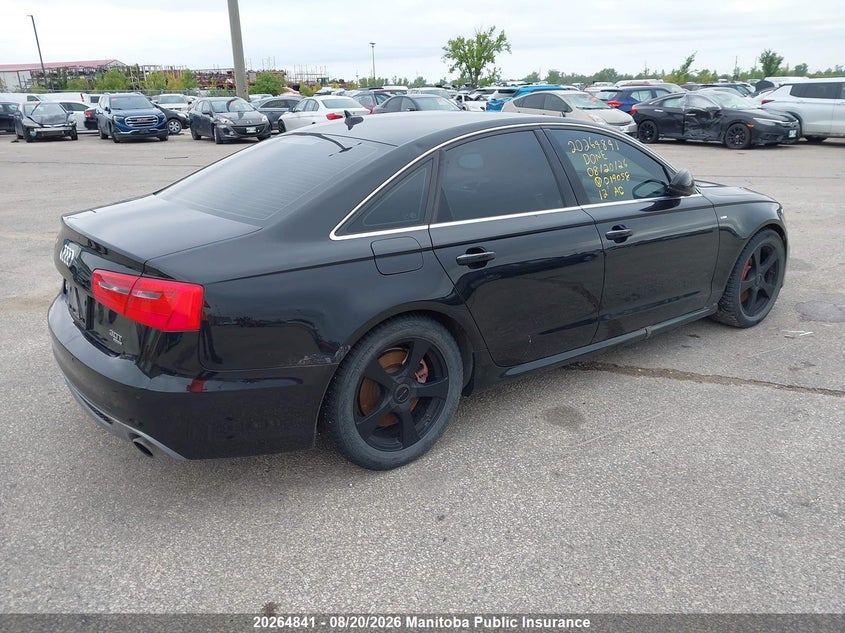 Vin: waubgcfc9cn019058, lot: 10275825, audi a6 3.0t quattro 20124