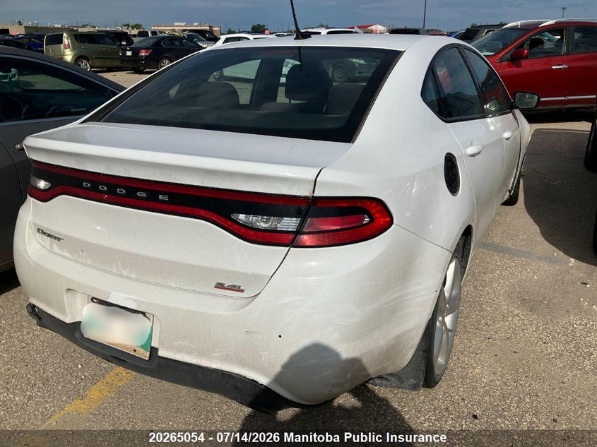 Vin: 1c3cdfbb9ed802053, lot: 10276038, dodge dart sxt 20144