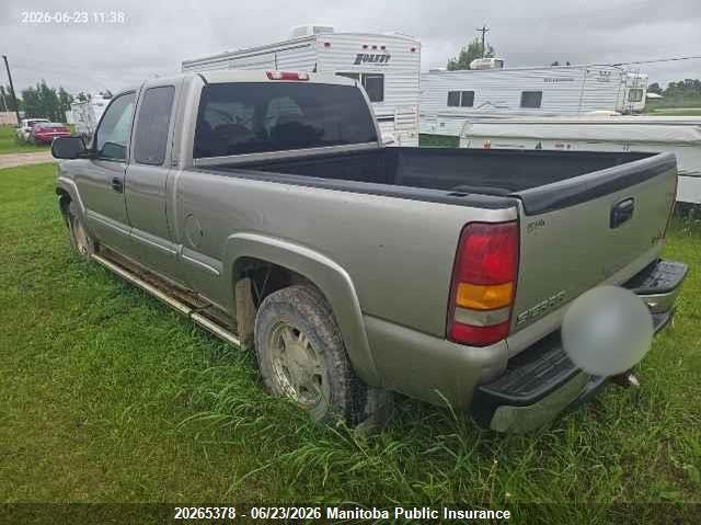 2002 GMC SIERRA 1500 EXT CAB PICKUP 5.3L V8 FI OHV F