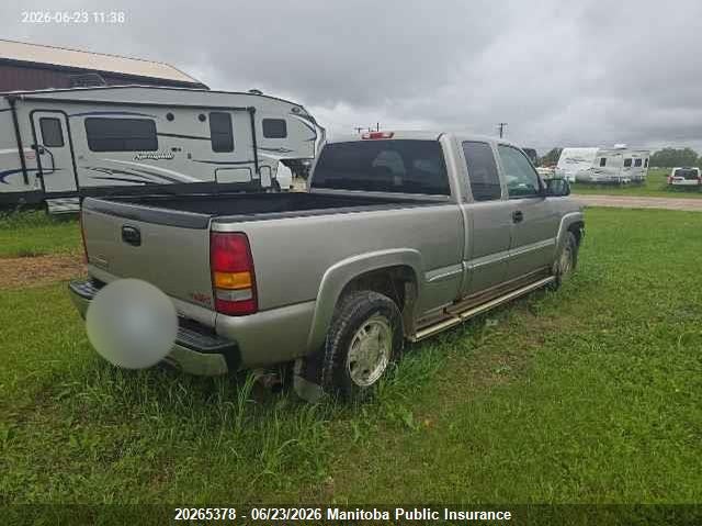 2002 GMC SIERRA 1500 EXT CAB PICKUP 5.3L V8 FI OHV F