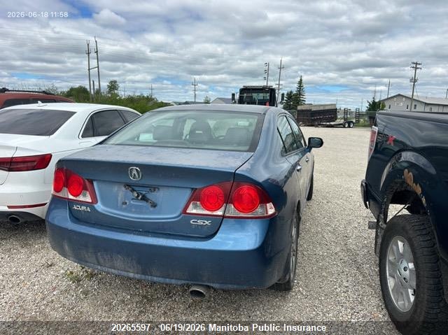 2007 Acura Csx Premium VIN: 2HHFD56757H200701 Lot: 20265597