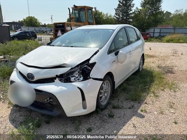 Vin: jtdzn3eu5jj075133, lot: 10276623, toyota prius v 20182