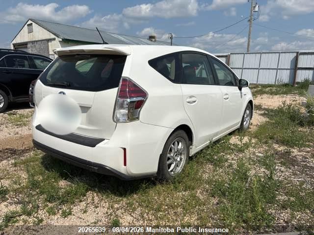 Vin: jtdzn3eu5jj075133, lot: 10276623, toyota prius v 20184