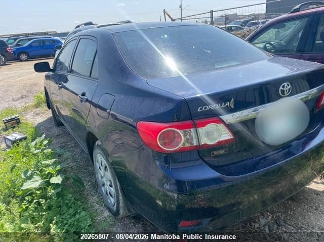 Vin: 2t1bu4ee7bc687480, lot: 10276791, toyota corolla ce 20113