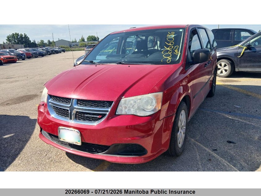 Vin: 2c4rdgbg8dr729017, lot: 10277053, dodge grand caravan se 20132