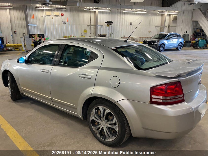 2008 DODGE AVENGER SEDAN 2.7L V6 FI DOHC 24V F4