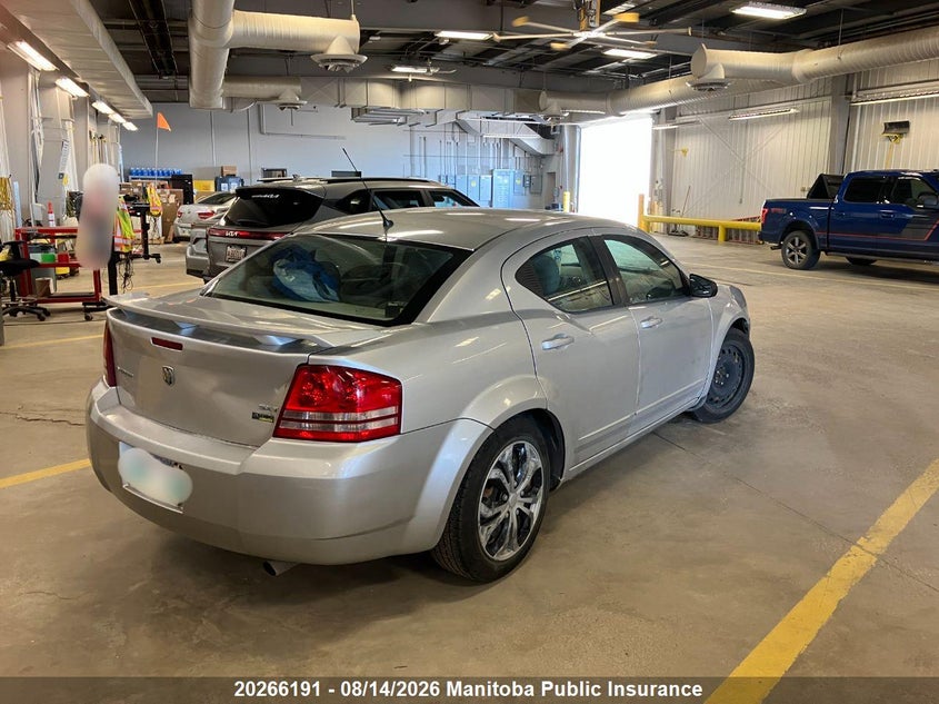 2008 DODGE AVENGER SEDAN 2.7L V6 FI DOHC 24V F4