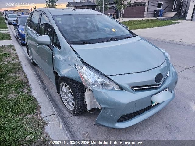 Vin: jtdzn3eu5d3239313, lot: 10277335, toyota prius v 2013 img_1