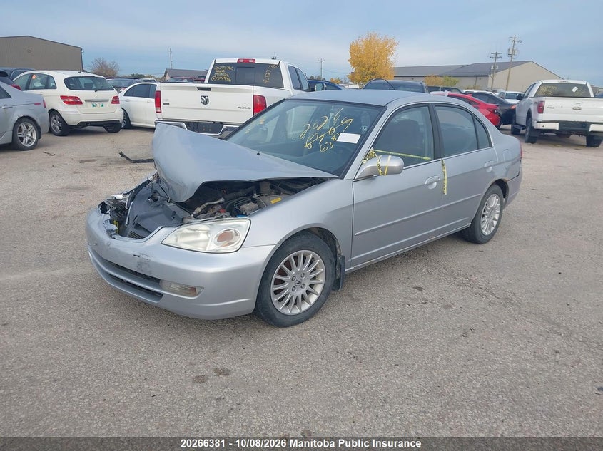 2002 Acura 1.7El, Right Front, IAAI, VIN 2HHES36662H001226 — photo 2