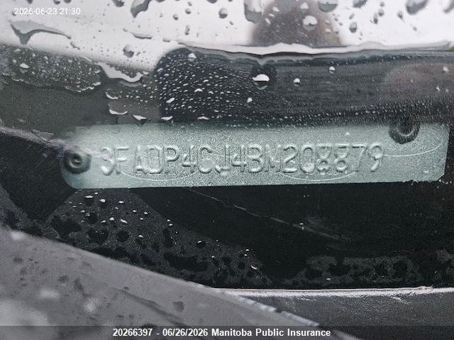2011 FORD FIESTA SEDAN 1.6L I4 FI DOHC 16V NF4