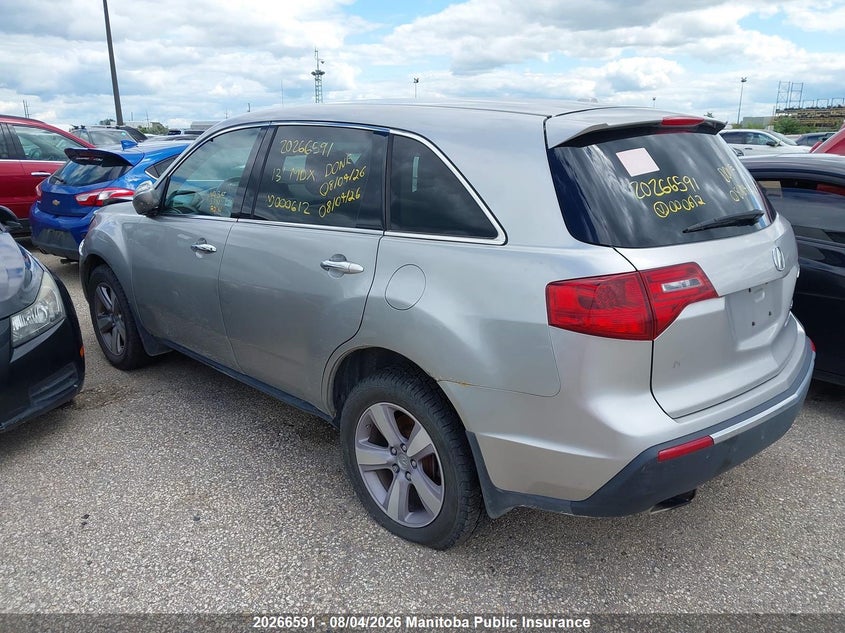 Vin: 2hnyd2h68dh000612, lot: 10277575, acura mdx tech 20133