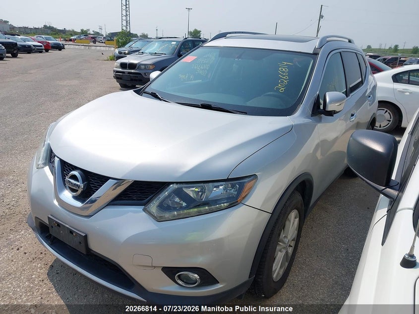 2014 Nissan Rogue, Град, IAAI, VIN 5N1AT2MT8EC762599 — фото 2