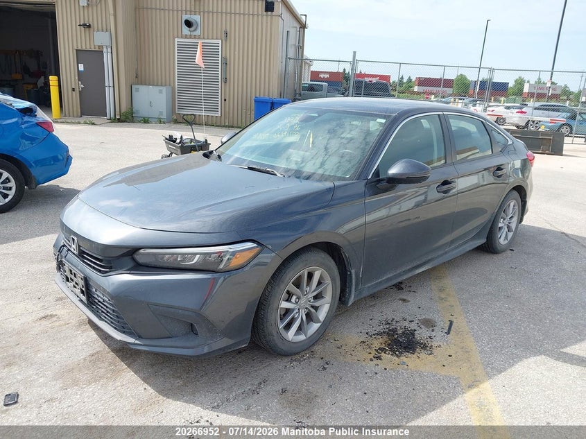 2024 Honda Civic, Right Side, IAAI, VIN 2HGFE2F31RH115693 — photo 2