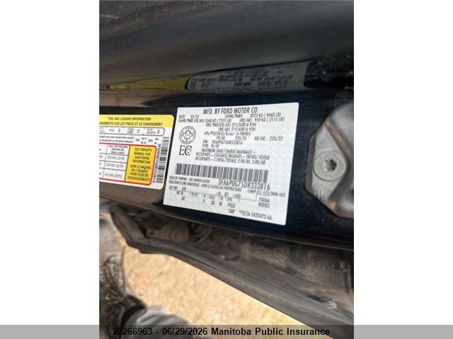 2013 FORD FUSION SEDAN 2.5L I4 FI DOHC 16V NF4