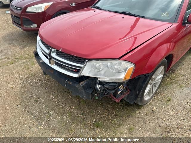 2012 DODGE AVENGER SEDAN 2.4L I4 FI DOHC 16V NF4