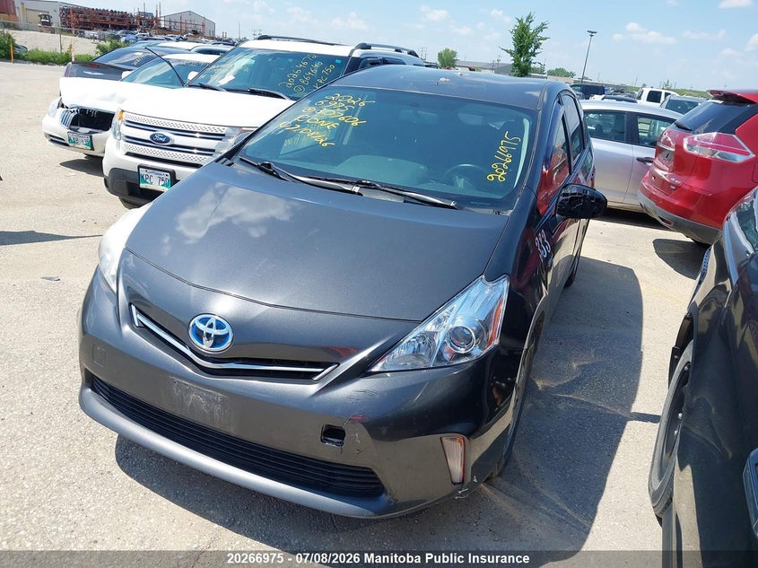 Vin: jtdzn3eu8e3307606, lot: 10277959, toyota prius v 20142