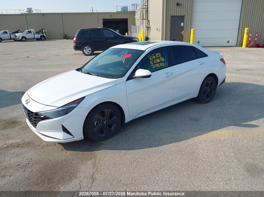 Vin: kmhlm4ag6mu098708, lot: 10278042, hyundai elantra preferred 20212