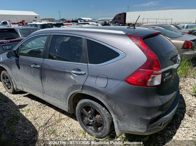Vin: 5j6rm4h93fl801013, lot: 10278180, honda cr-v touring 20153