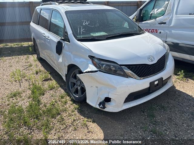 Vin: 5tdxz3dc7hs900543, lot: 10278433, toyota sienna se v6 2017 img_1