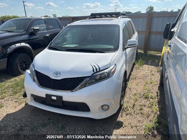 Vin: 5tdxz3dc7hs900543, lot: 10278433, toyota sienna se v6 20172