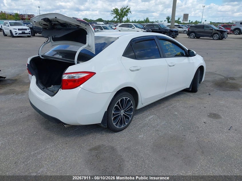 Vin: 2t1burhe7fc229985, lot: 10278895, toyota corolla s 20154