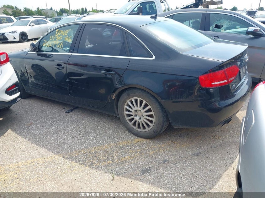 Vin: wauffcfl7bn004559, lot: 10278910, audi a4 2.0t quattro 20113