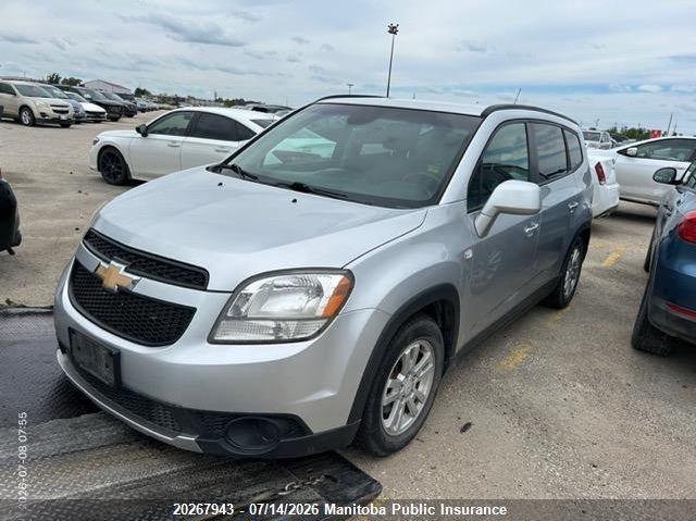 Vin: kl77p2em6ck686519, lot: 10278927, chevrolet orlando lt 20122