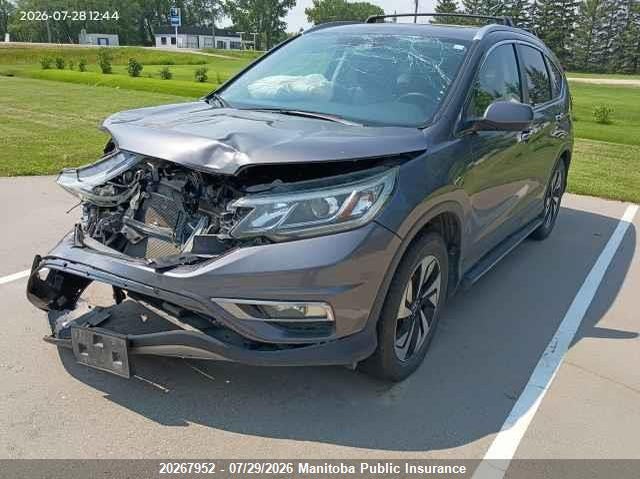 Vin: 5j6rm4h90gl803609, lot: 10278936, honda cr-v touring 20162