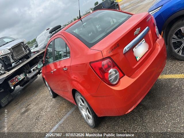 Vin: 1g1jc5sh4c4125889, lot: 10278971, chevrolet sonic lt 20123