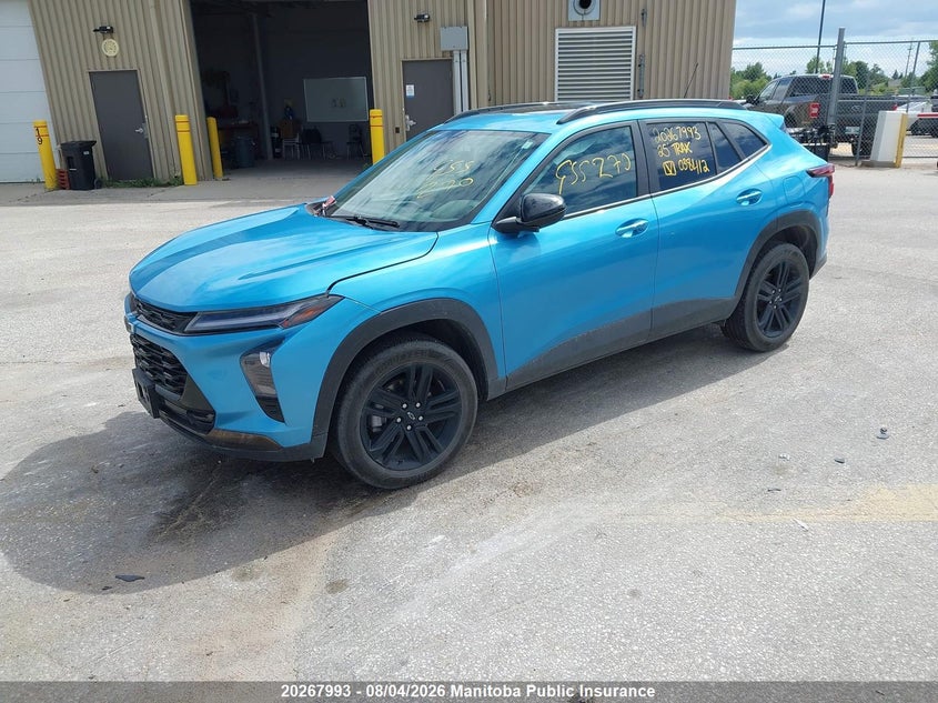 Vin: kl77lke2xsc038412, lot: 10278977, chevrolet trax activ 20252