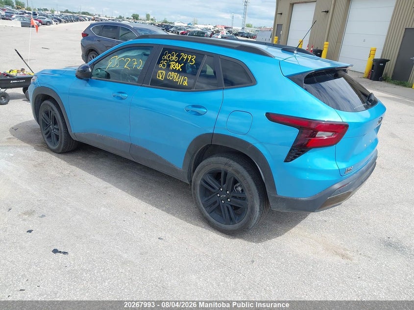 Vin: kl77lke2xsc038412, lot: 10278977, chevrolet trax activ 20253