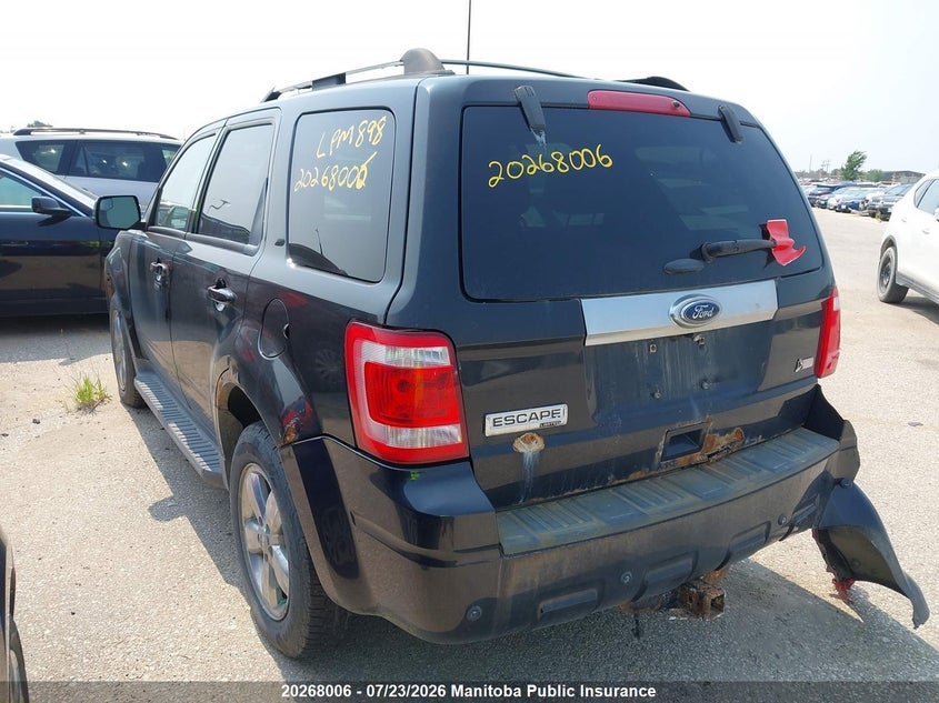 Vin: 1fmcu9eg2bkb07419, lot: 10278990, ford escape xlt v6 20113
