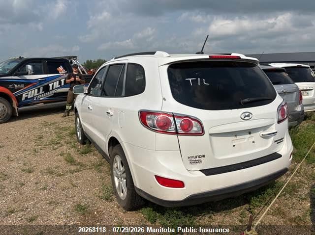 Vin: 5xyzhdag6bg032676, lot: 10279102, hyundai santa fe limited 20113