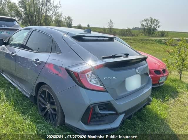 Vin: shhfk7h91lu300912, lot: 10279265, honda civic sport touring 20203