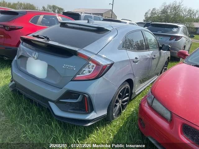 Vin: shhfk7h91lu300912, lot: 10279265, honda civic sport touring 20204