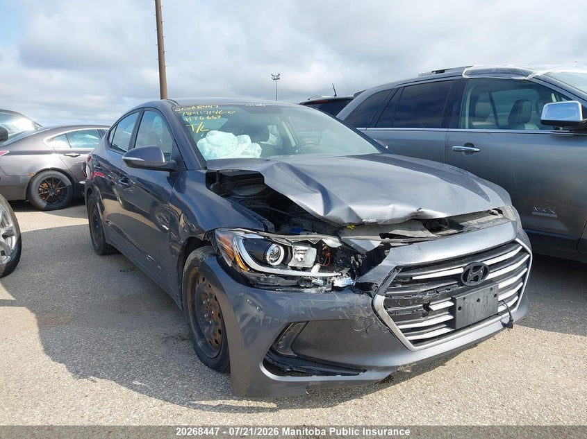 2017 Hyundai Elantra Gl VIN: KMHD84LF9HU182427 Lot: 20268447