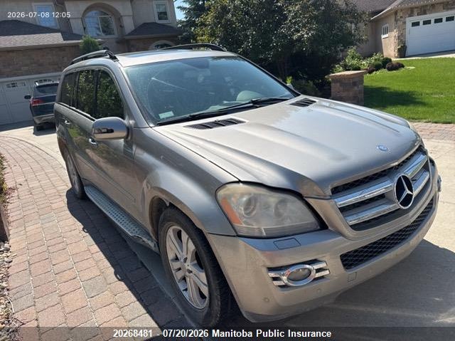 2008 Mercedes Benz Gl450 VIN: 4JGBF71E48A412370 Lot: 20268481