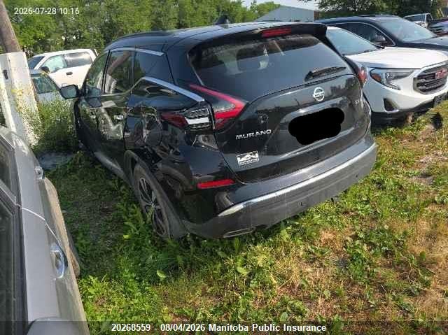 Vin: 5n1az2bs1ln121045, lot: 10279543, nissan murano sv 20203