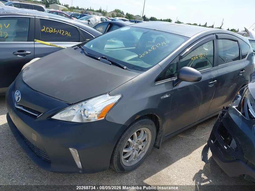 Vin: jtdzn3eu1e3306491, lot: 10279718, toyota prius v 20142