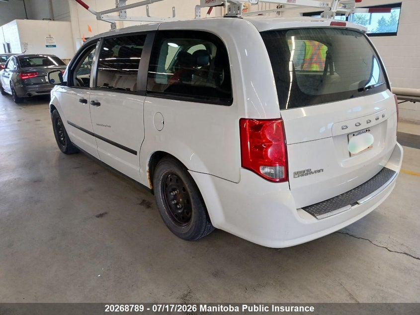Vin: 2c4rdgbg9er287706, lot: 10279773, dodge grand caravan se 20143