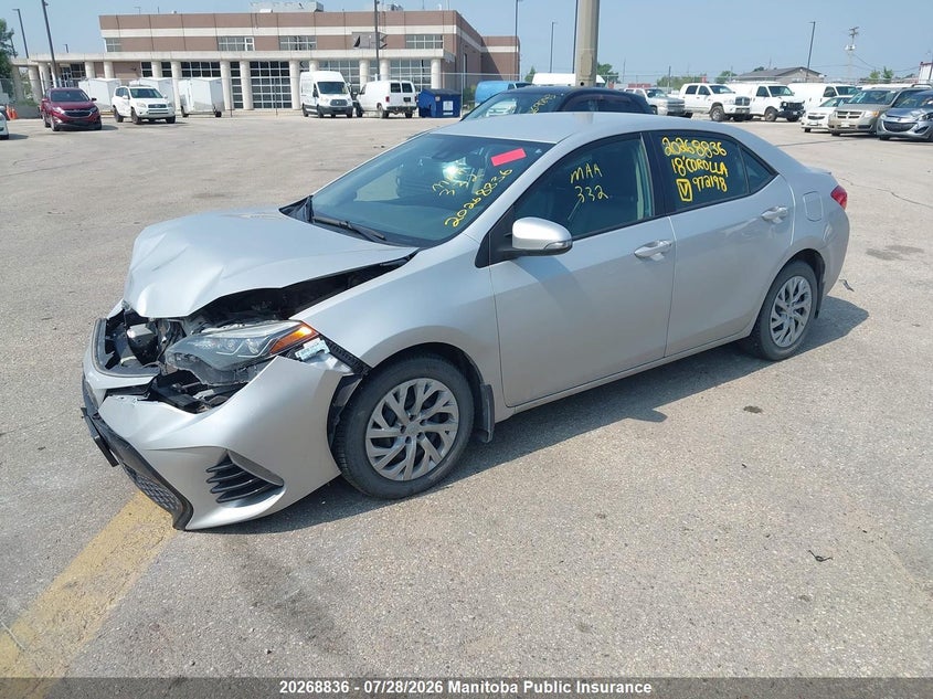 Vin: 2t1burhe5jc972198, lot: 10279820, toyota corolla se 20182
