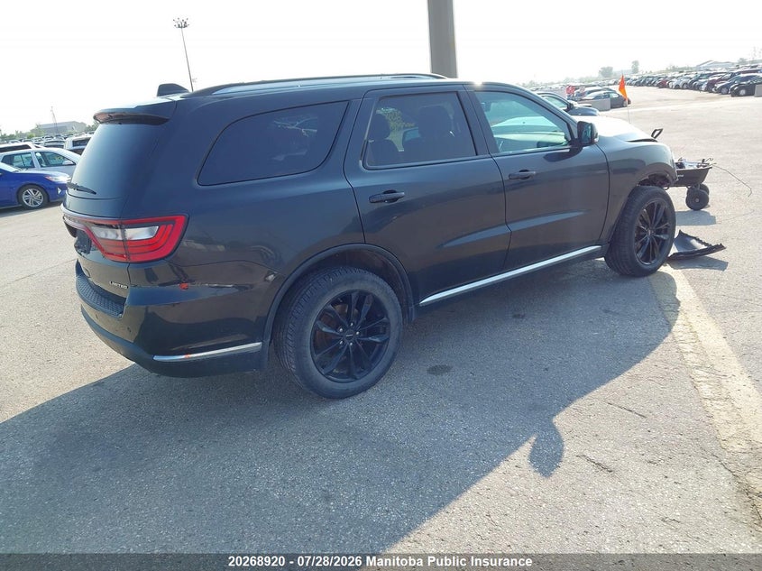Vin: 1c4rdjdg9gc437495, lot: 10279904, dodge durango limited 20164