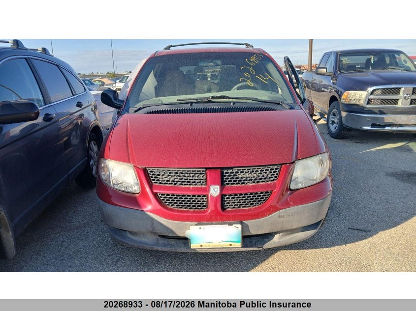 2002 DODGE CARAVAN VAN 3.3L V6 FI OHV F2